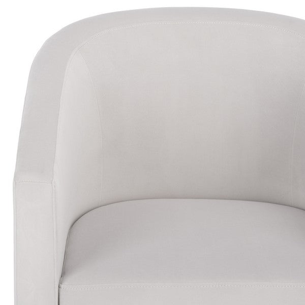 Safavieh Elysian Accent Chair, ACH4016 - Light Grey Velvet