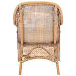 safavieh charlie rattan accent chair with cushion, ach6514