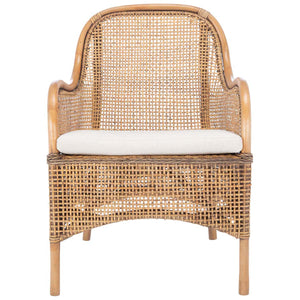 Safavieh Charlie Rattan Accent Chair With Cushion, ACH6514