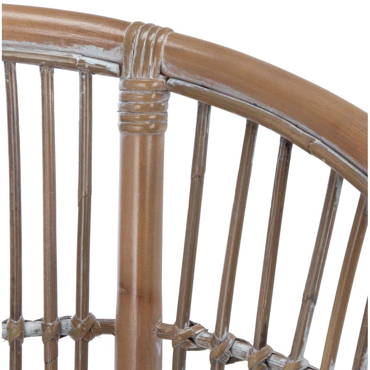 safavieh olivia rattan accent chair with cushion, ach6516 - Grey White Wash/ White