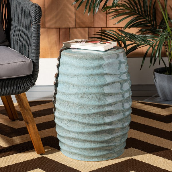 Safavieh Kita Garden Stool, ACS4575 - Blue