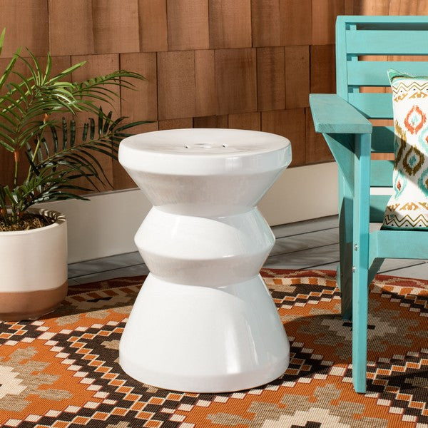 Safavieh Larsa Garden Stool, ACS4576 - White