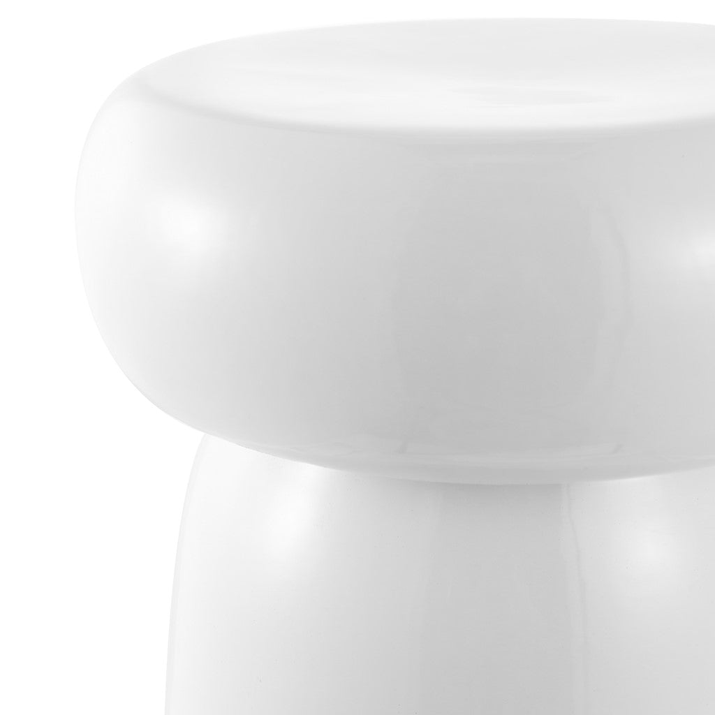 Safavieh Millia, 14.75 Inch, Ceramic Garden Stool, ACS4598 - White