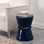 Safavieh Savello, 17.72 Inch, Ceramic Garden Stool, ACS4601 - Navy