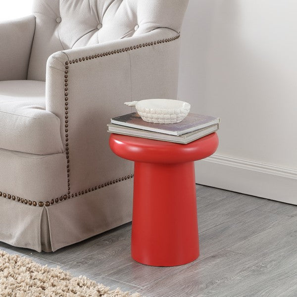 Safavieh Noldita, 15.75 Inch, Ceramic Garden Stool, ACS4607 - Bright Red
