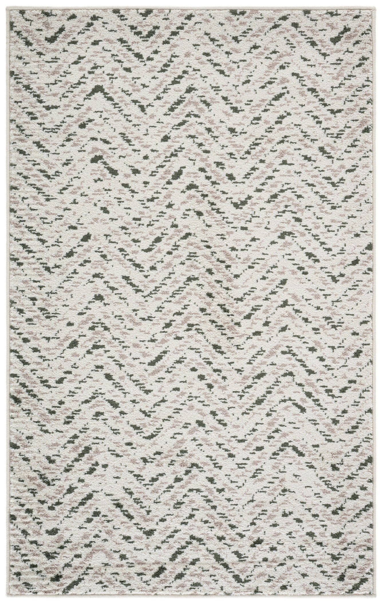 IVORY / DARK GREEN