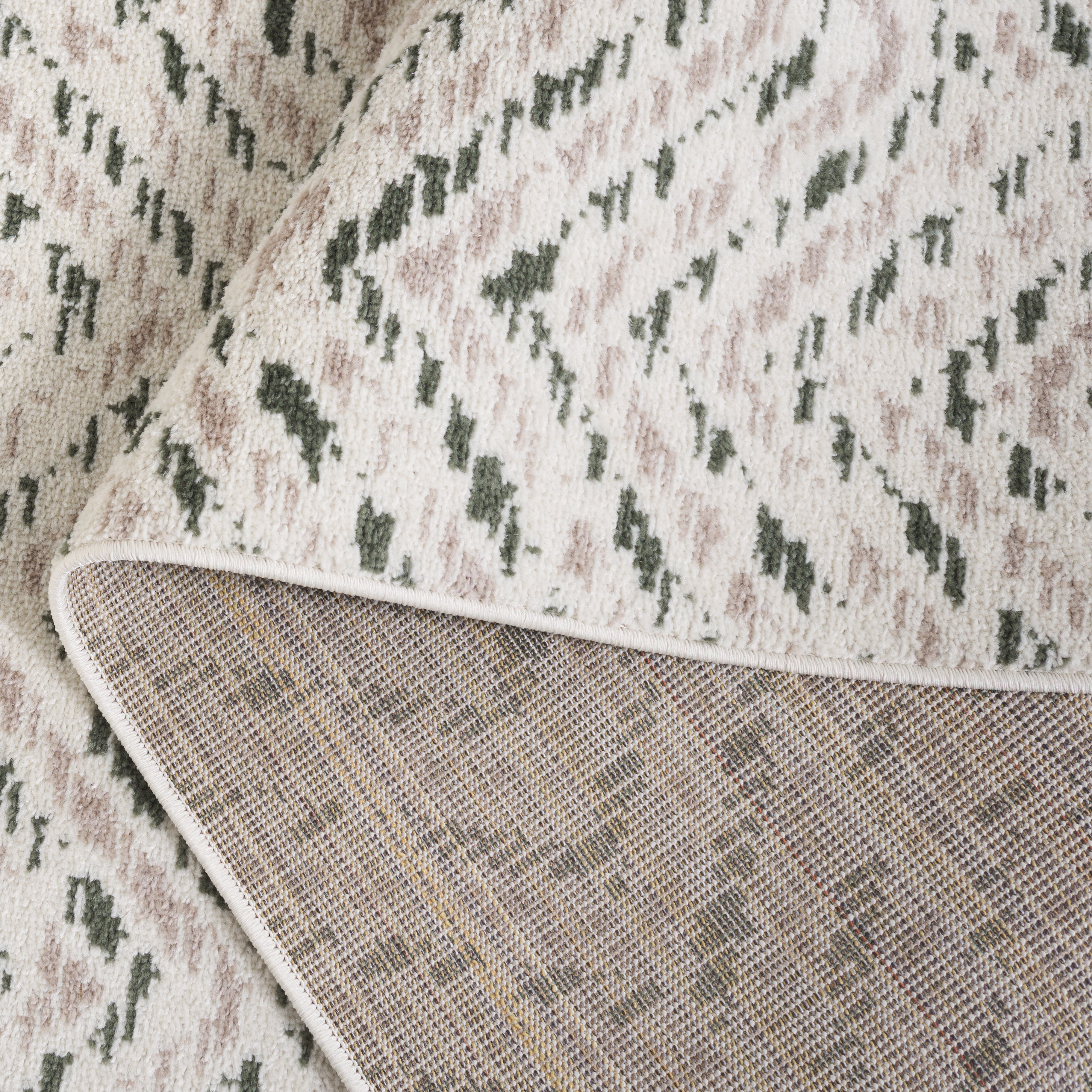 IVORY / DARK GREEN