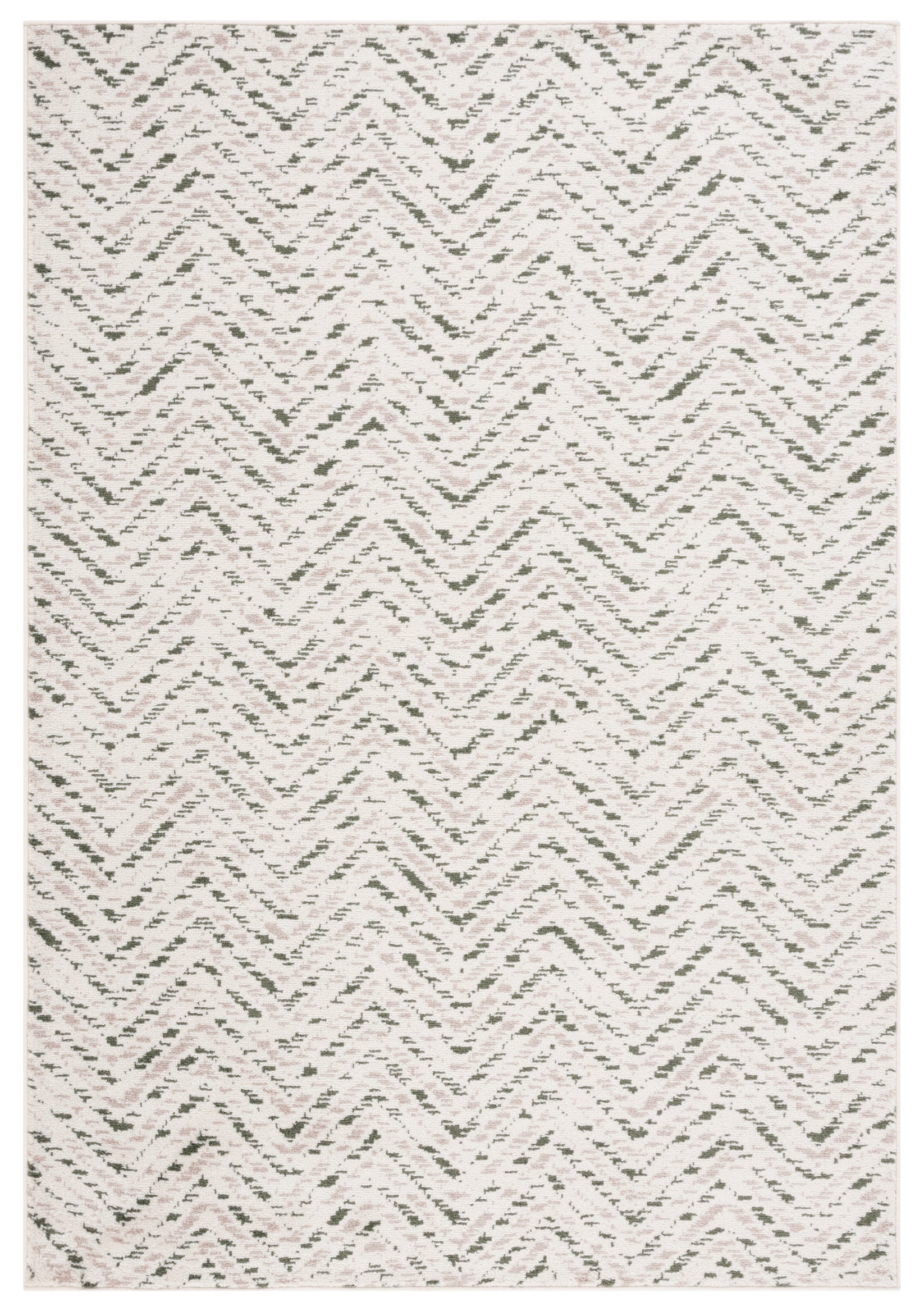IVORY / DARK GREEN