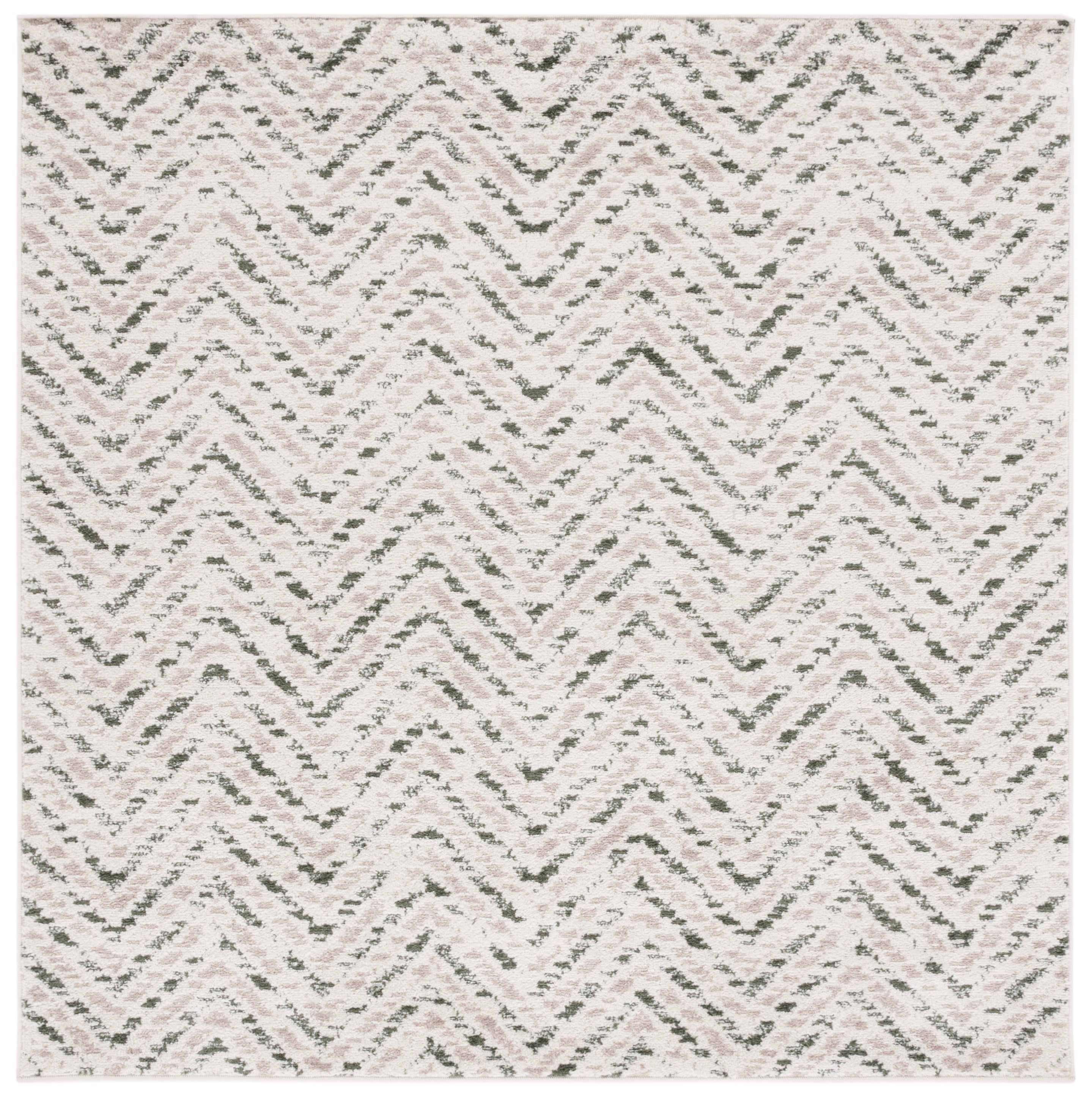 IVORY / DARK GREEN