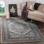 Safavieh Adirondack 108 Rug, Silver, ADR108 - Silver / Black