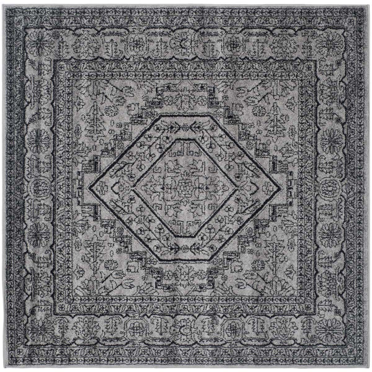 Safavieh Adirondack 108 Rug, Silver, ADR108 - Silver / Black