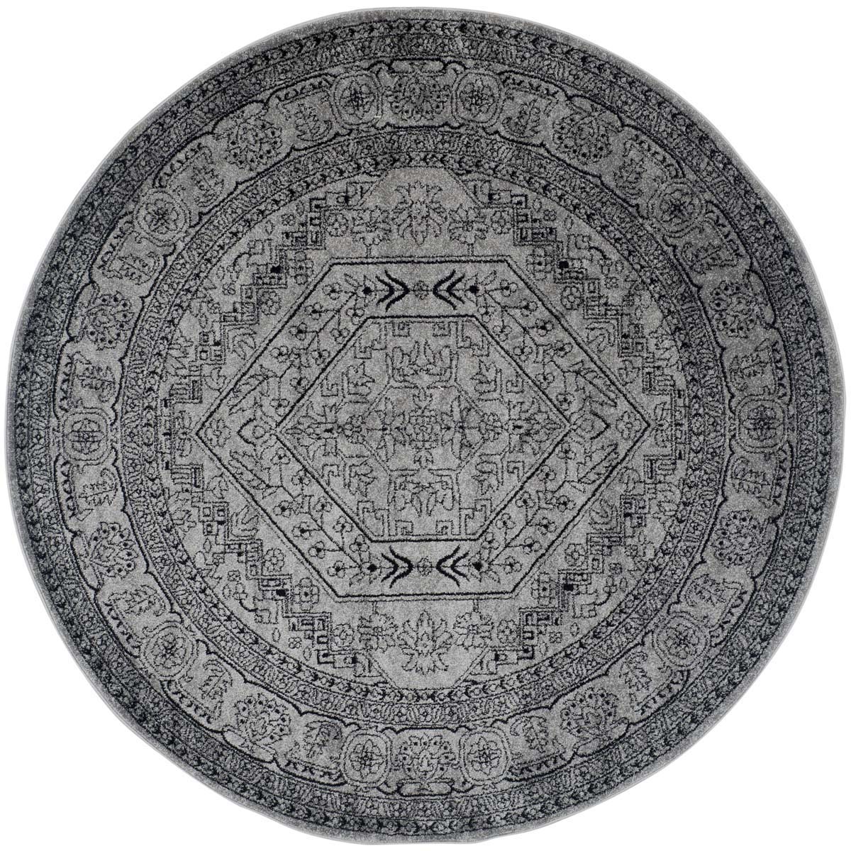 Safavieh Adirondack 108 Rug, Silver, ADR108 - Silver / Black