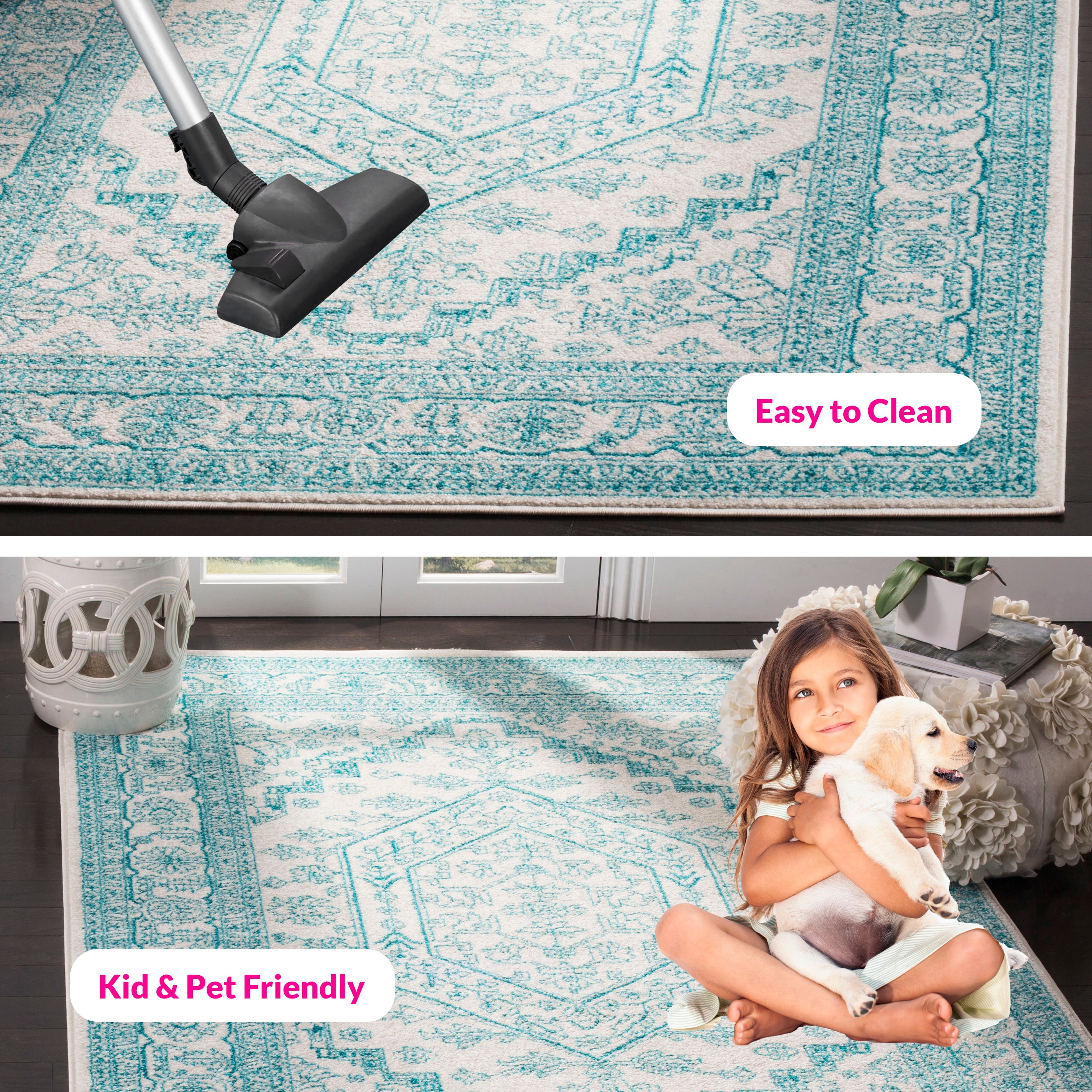 IVORY / TEAL