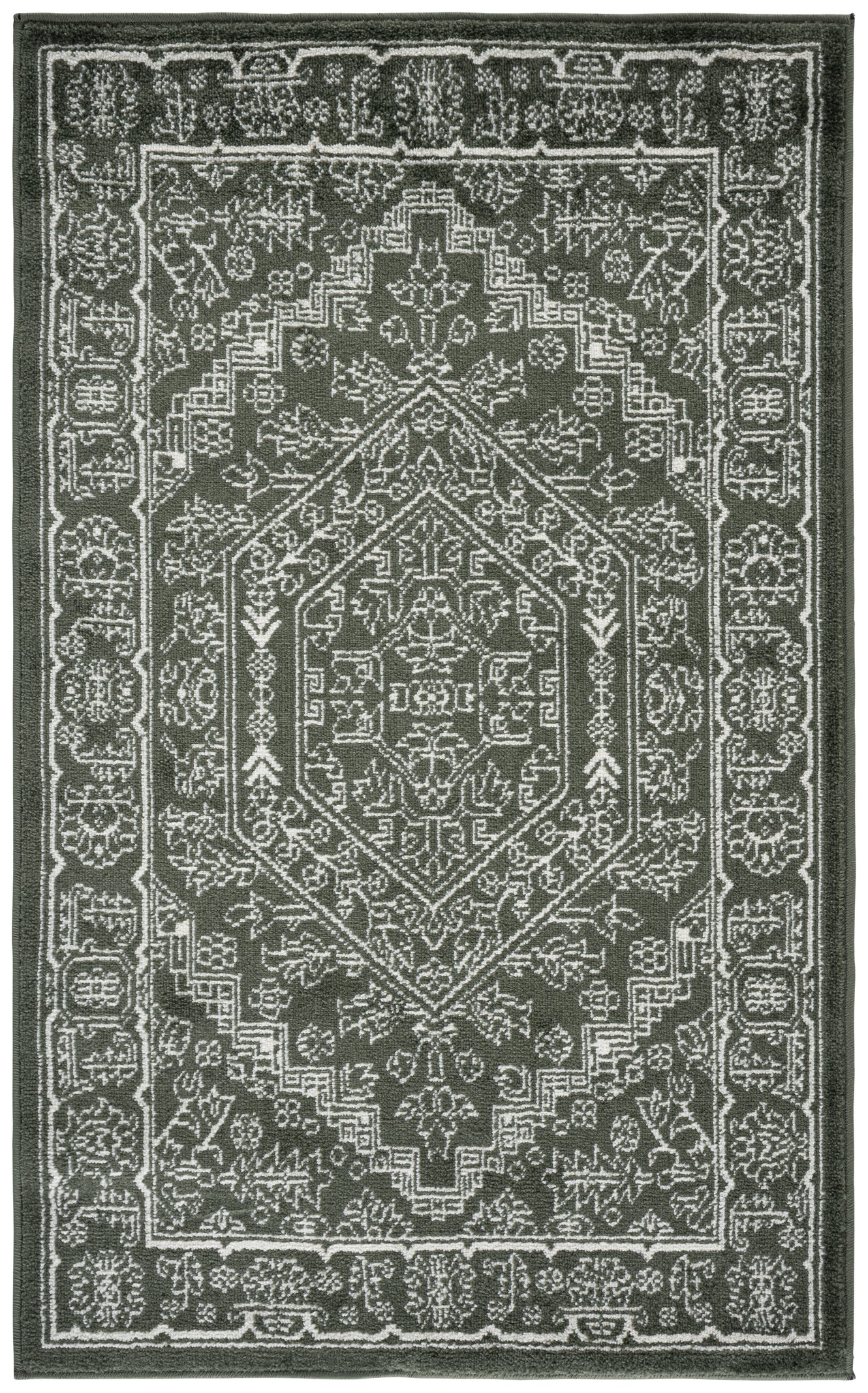DARK GREEN / IVORY