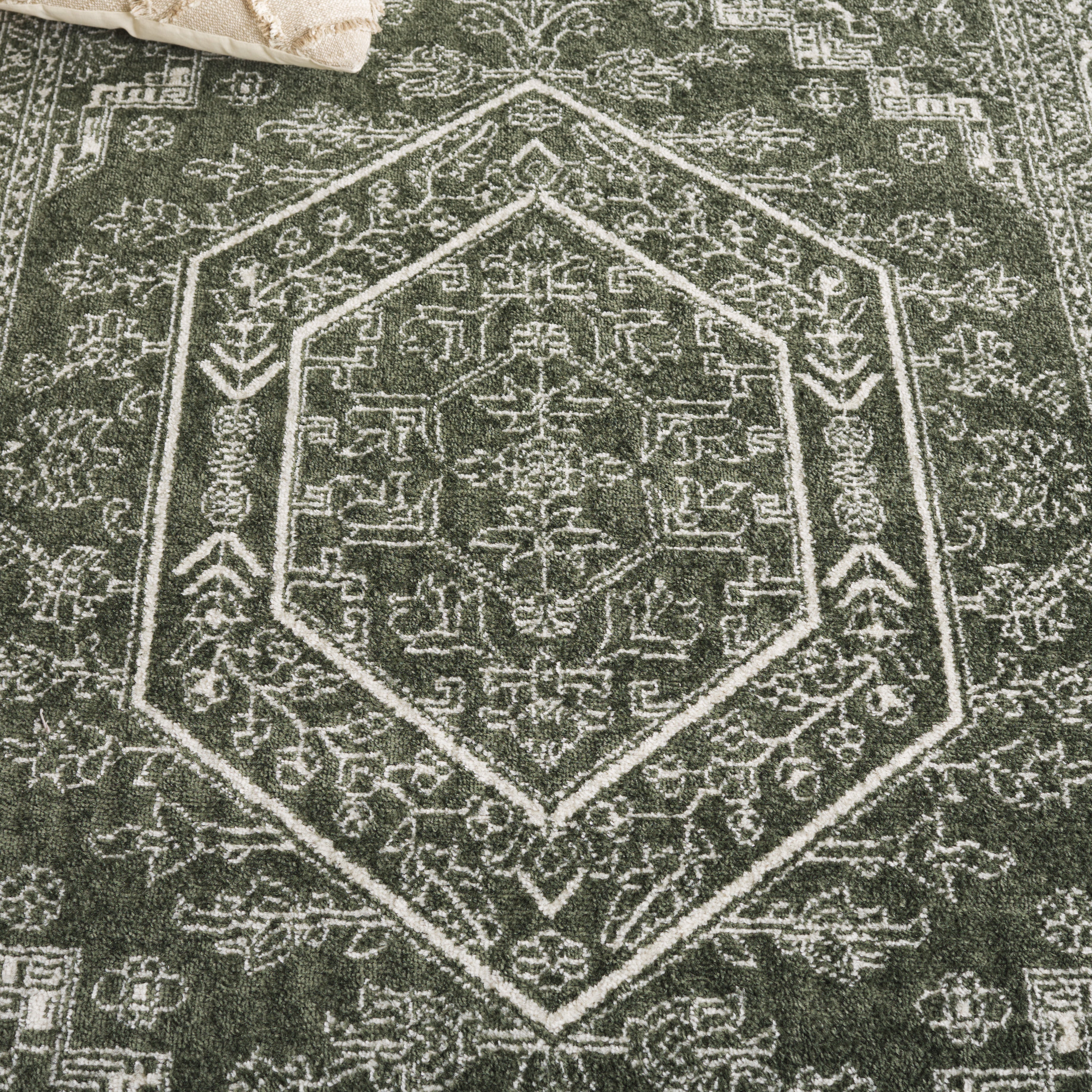 DARK GREEN / IVORY