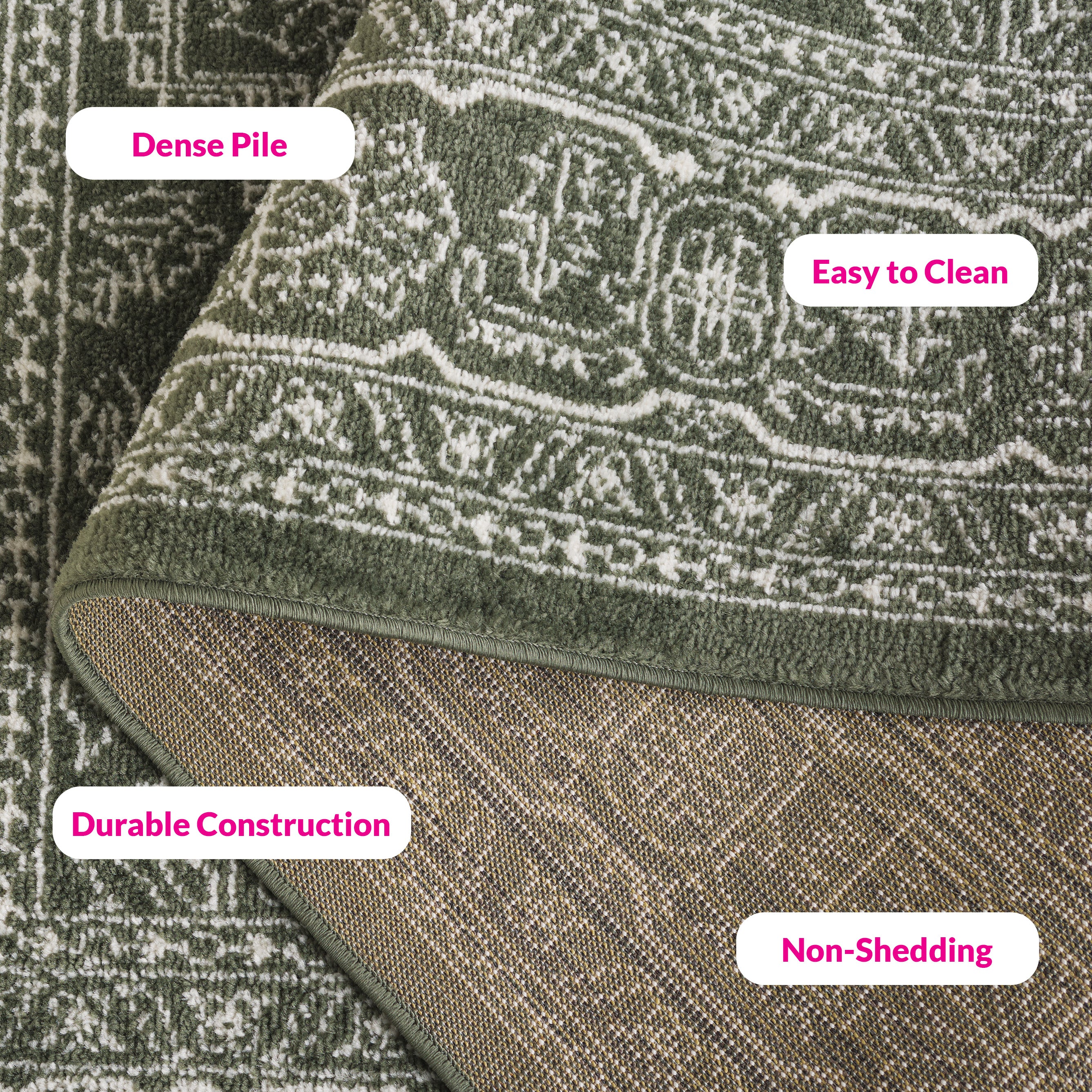 DARK GREEN / IVORY