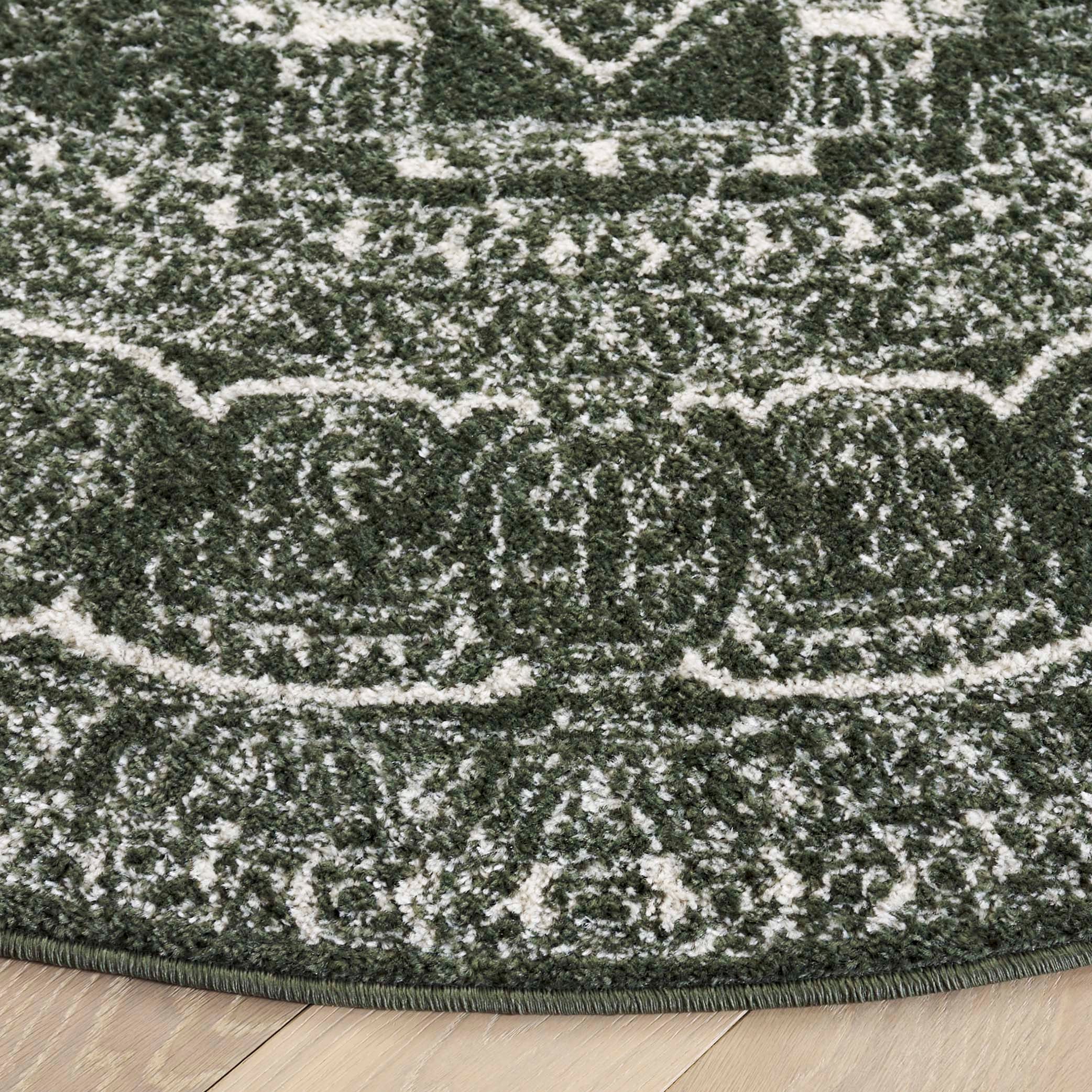 DARK GREEN / IVORY
