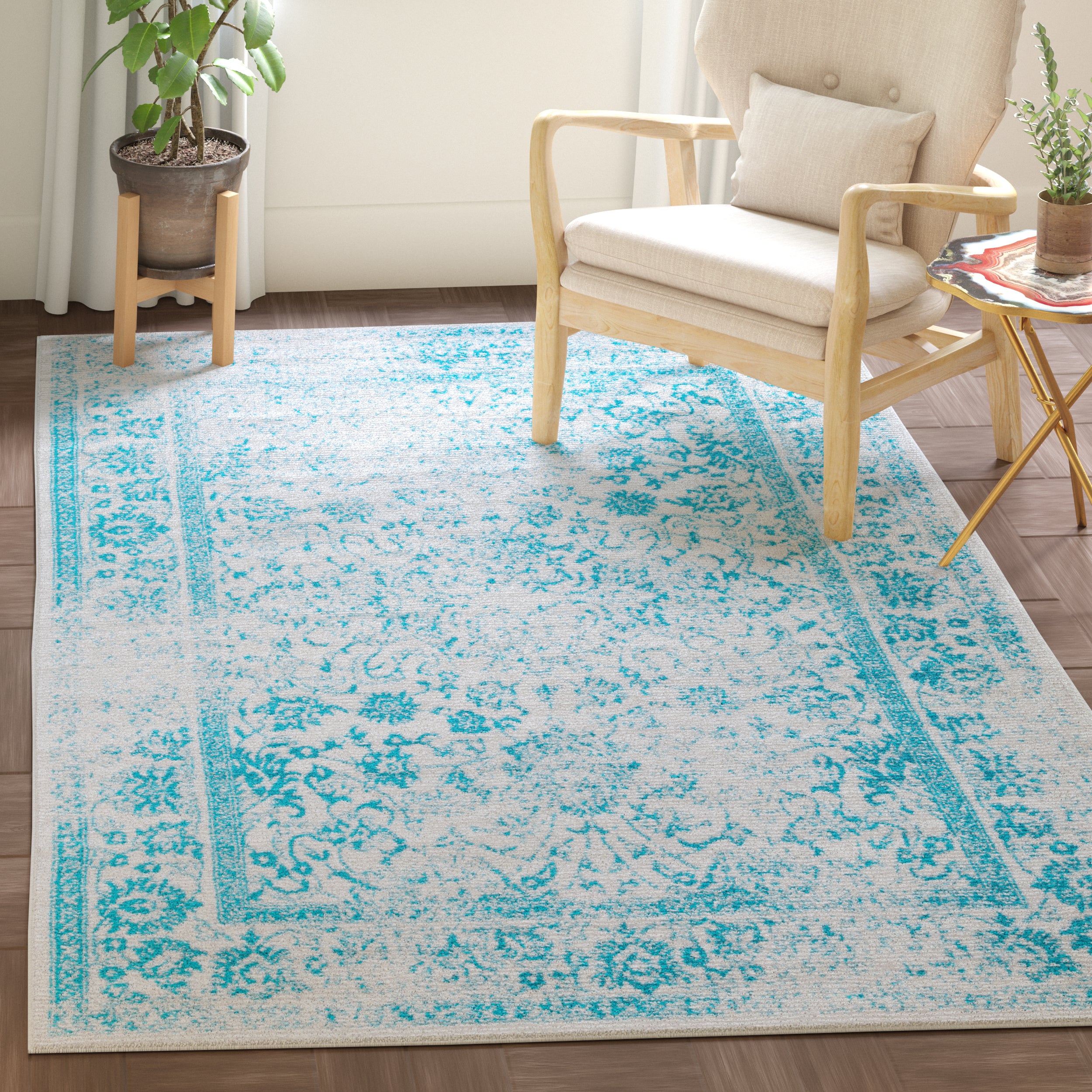 IVORY / TEAL