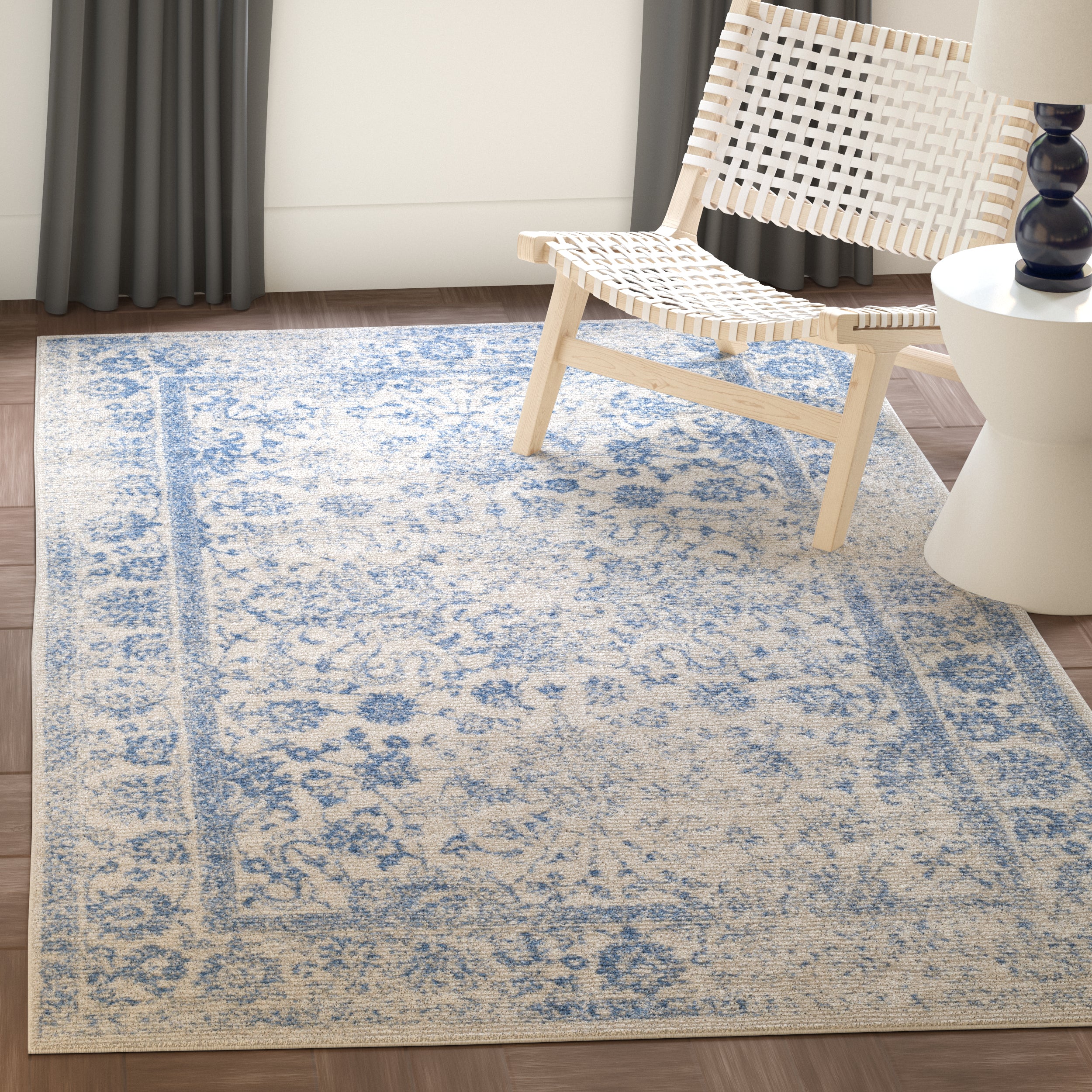 IVORY / LIGHT BLUE