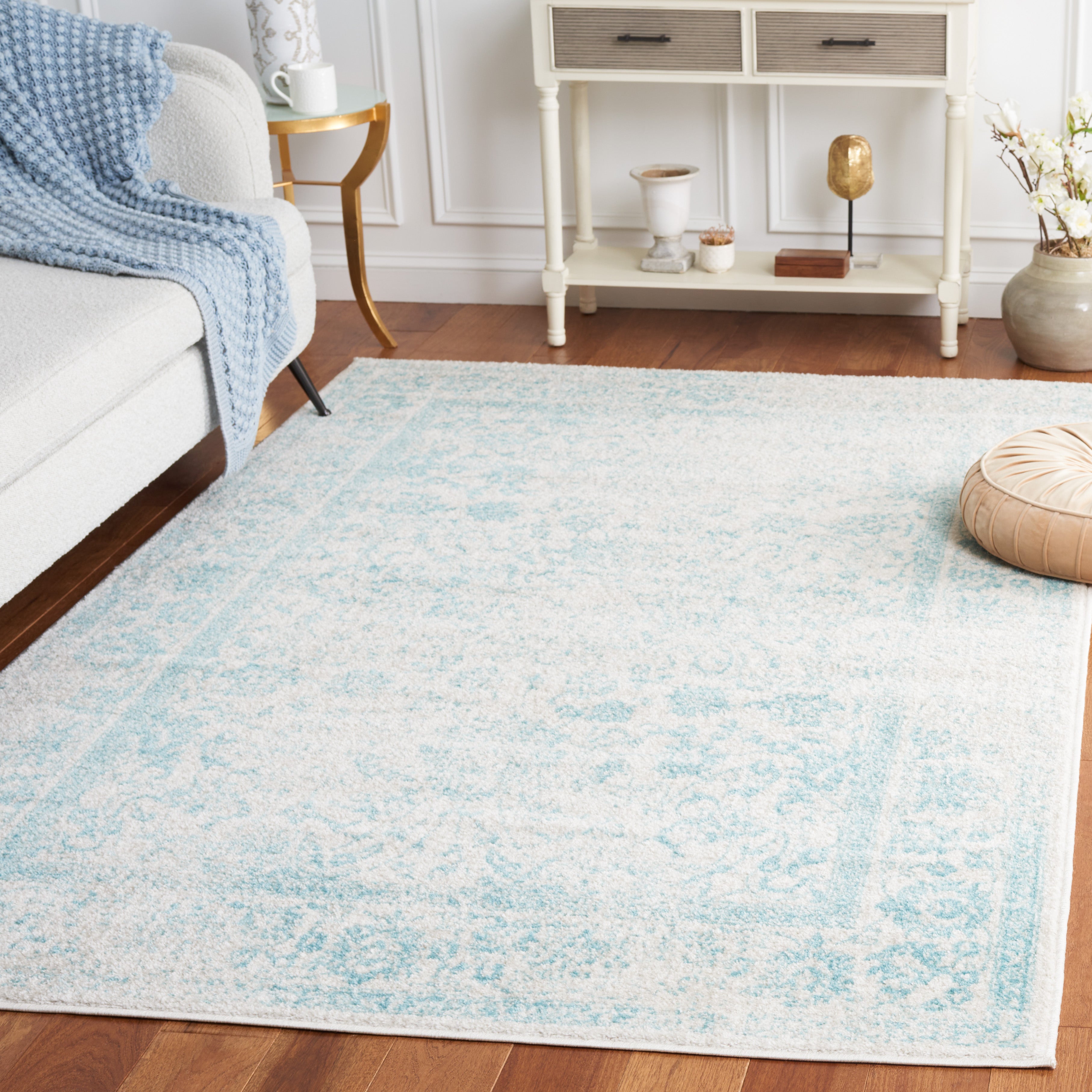 IVORY / LIGHT BLUE