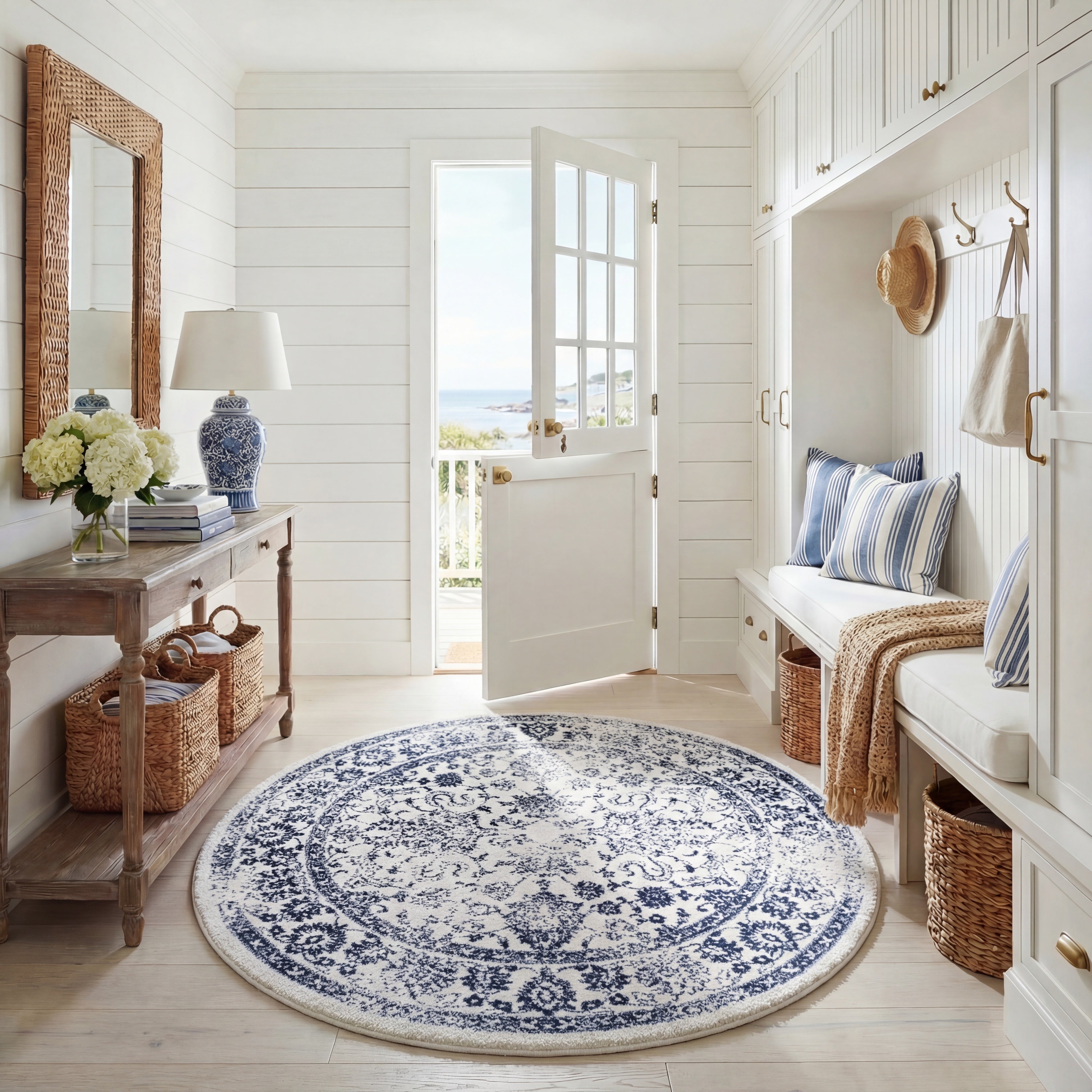 IVORY / NAVY