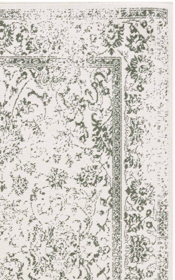 IVORY / DARK GREEN