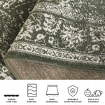 DARK GREEN / IVORY