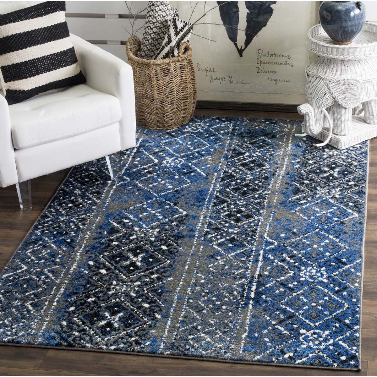 Safavieh Adirondack 111 Rug, Silver, ADR111 - Silver / Multi