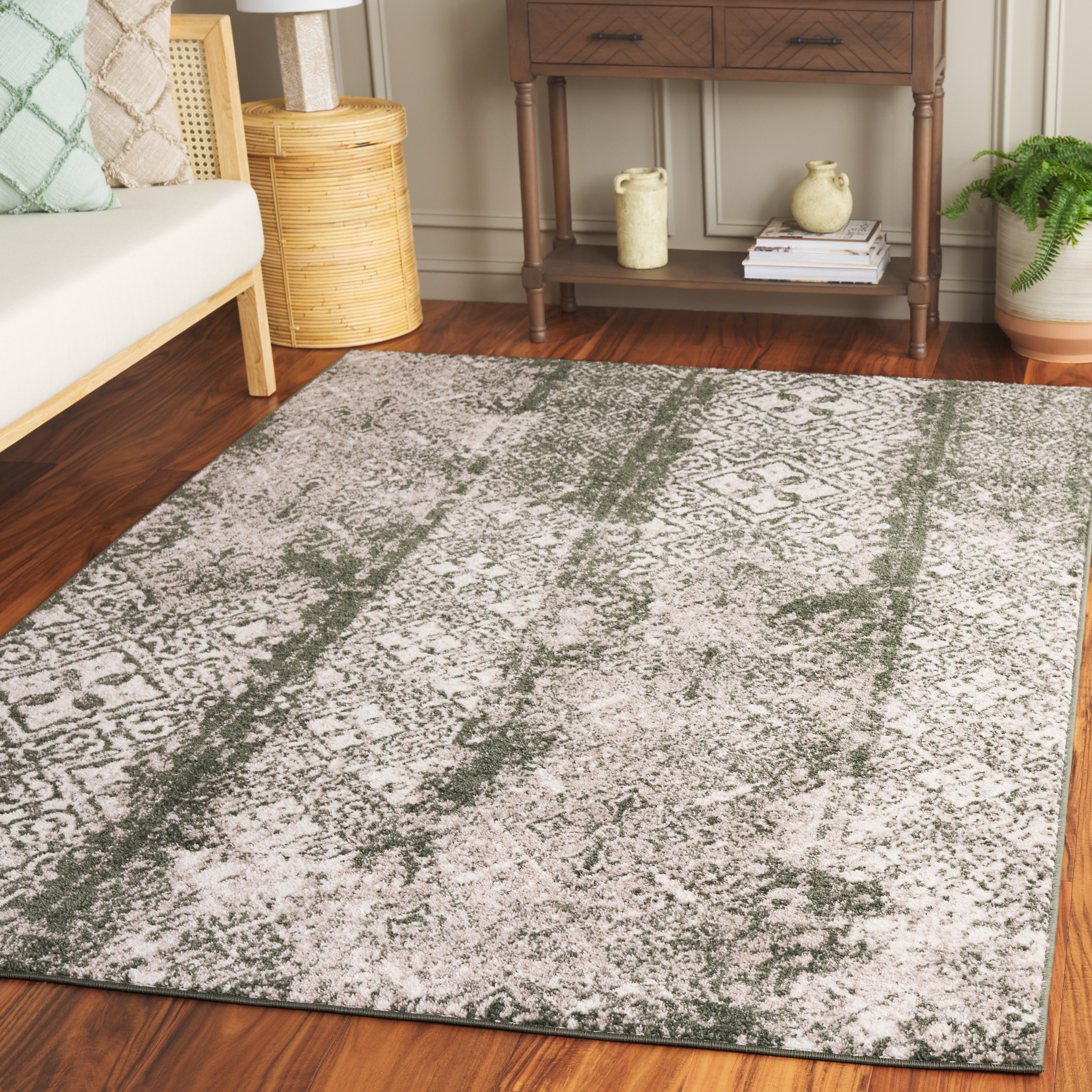 DARK GREEN / IVORY