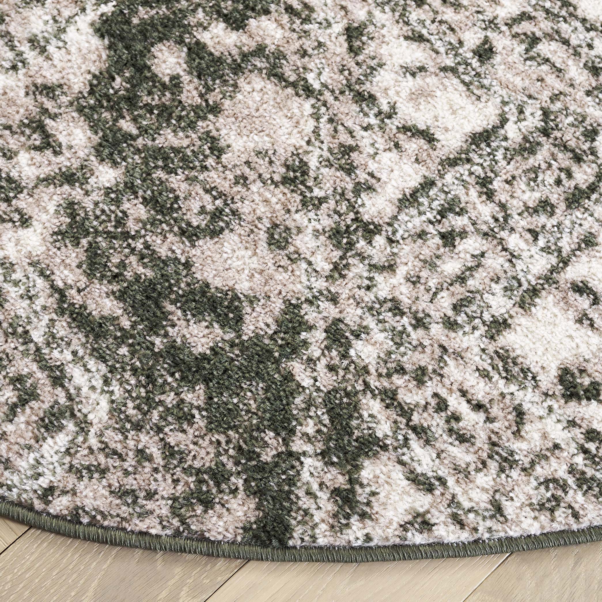 DARK GREEN / IVORY