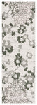 IVORY / DARK GREEN