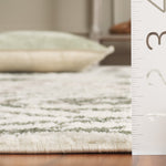IVORY / DARK GREEN