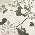 IVORY / DARK GREEN