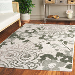 IVORY / DARK GREEN