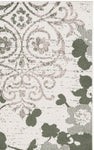 IVORY / DARK GREEN