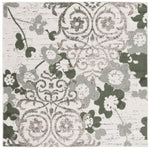 IVORY / DARK GREEN