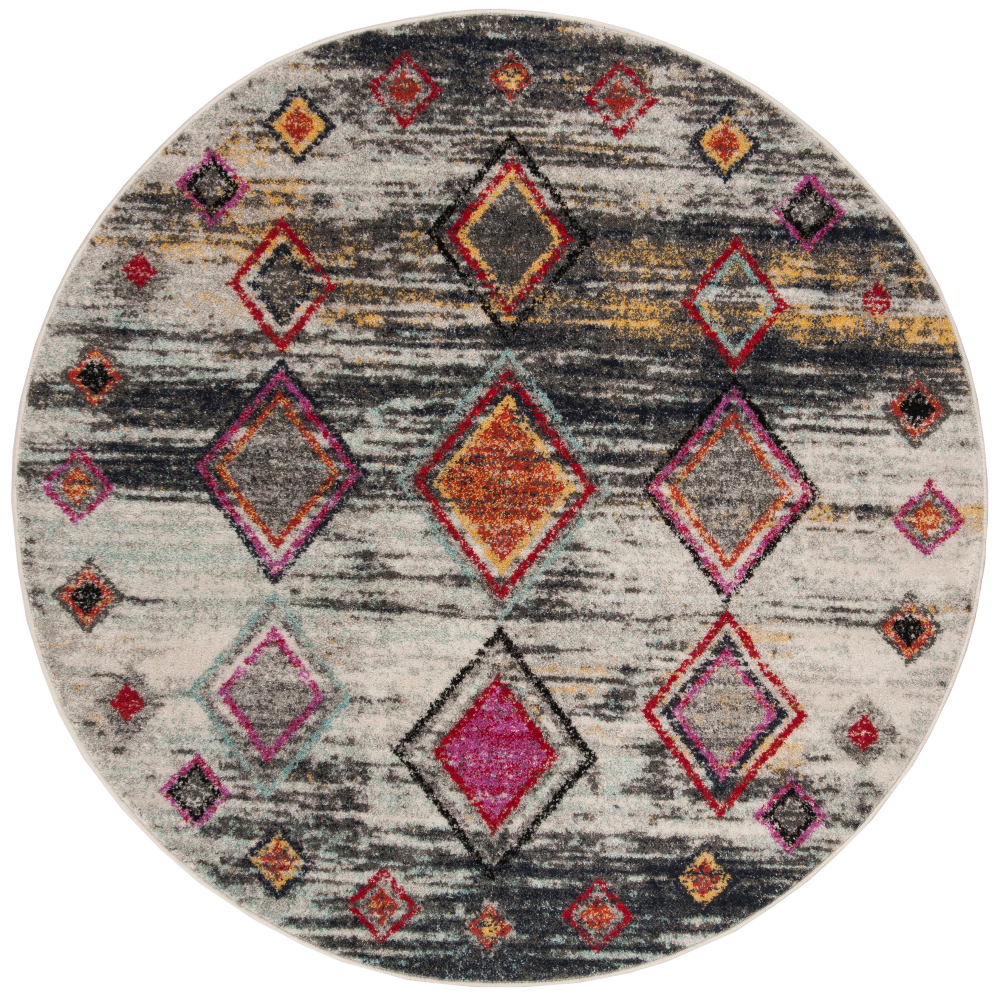 Safavieh Adirondack 205 Rug, ADR205 - LIGHT GREY / RED