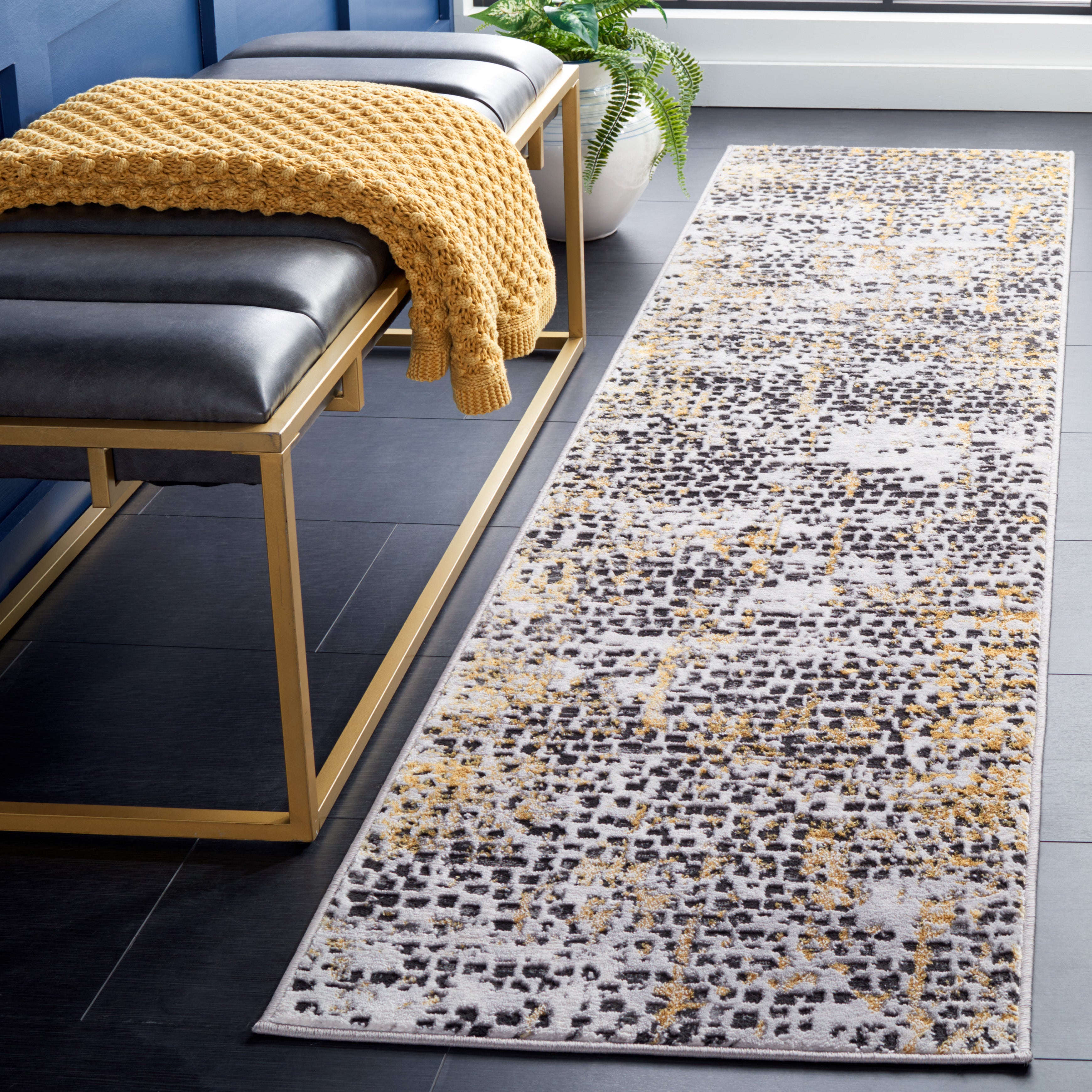 AMELIA 254 – CHARCOAL / GOLD