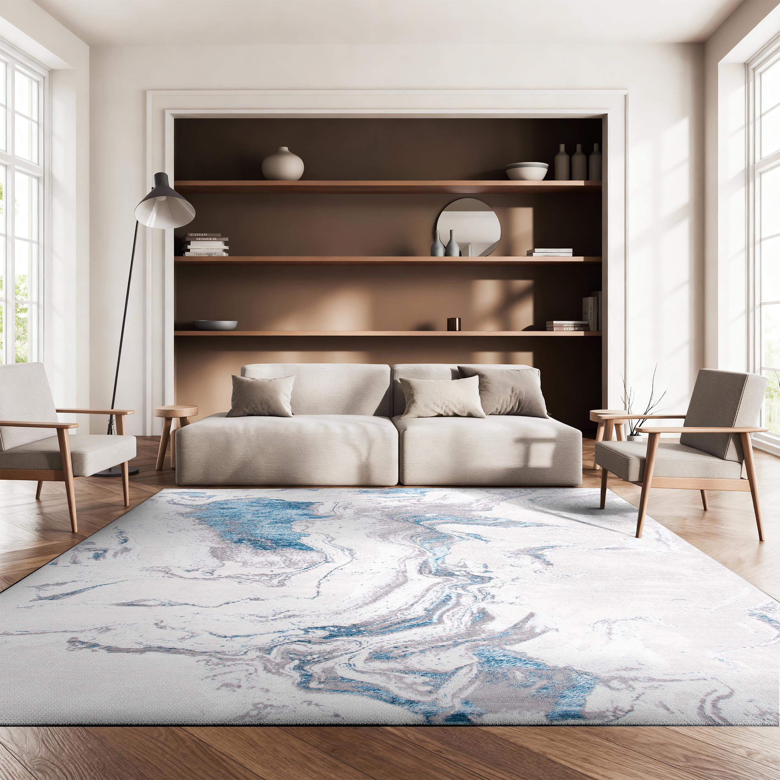 AMELIA 277 – GREY / BLUE