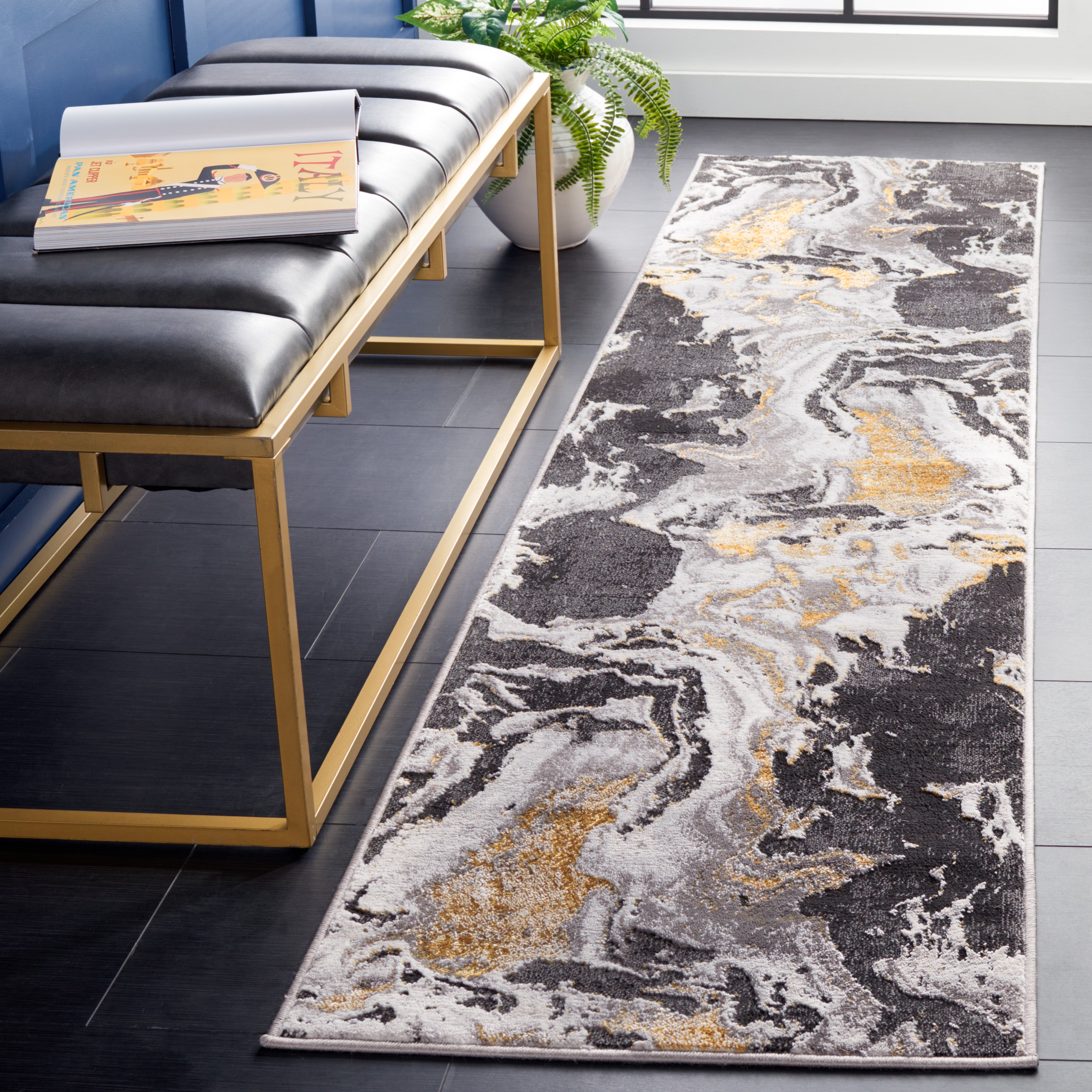 AMELIA 277 – CHARCOAL / GOLD