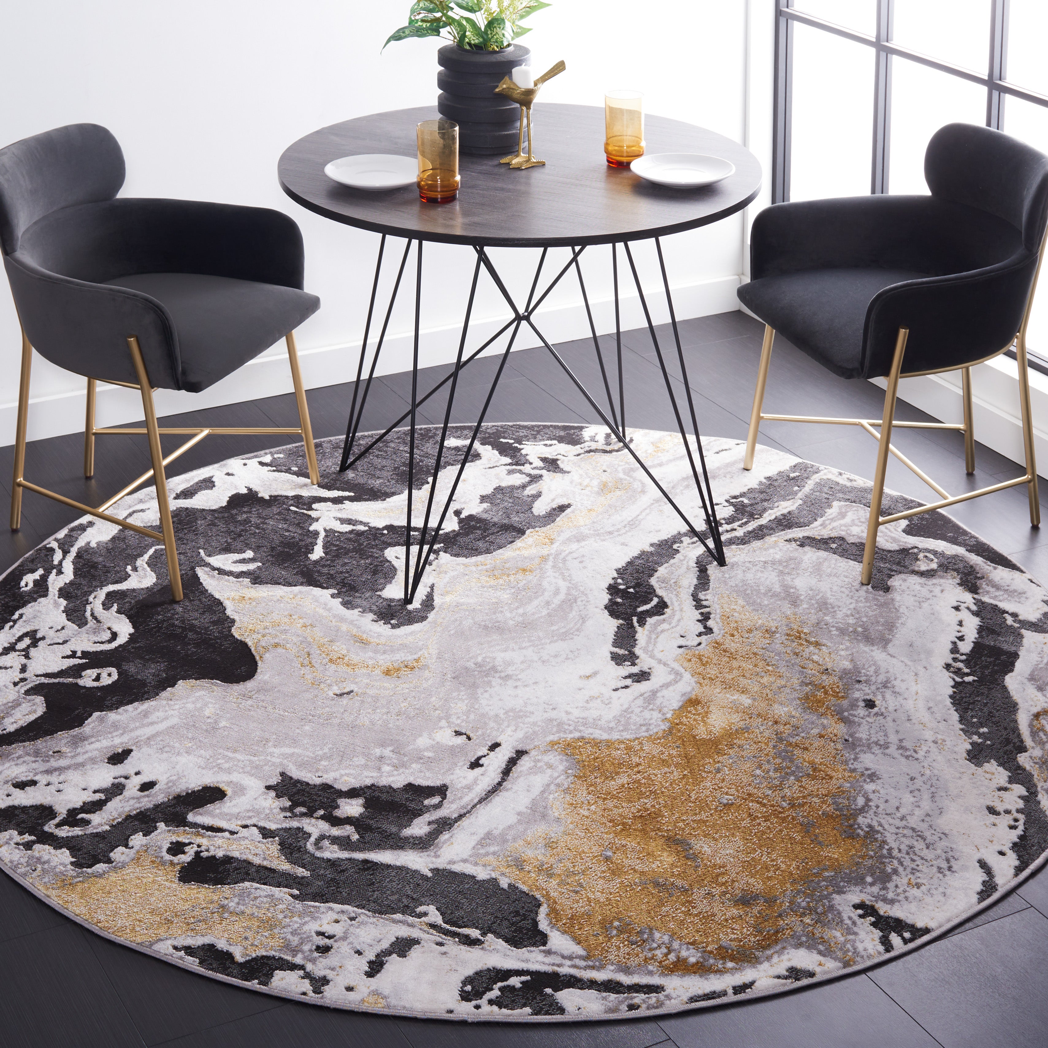 AMELIA 277 – CHARCOAL / GOLD