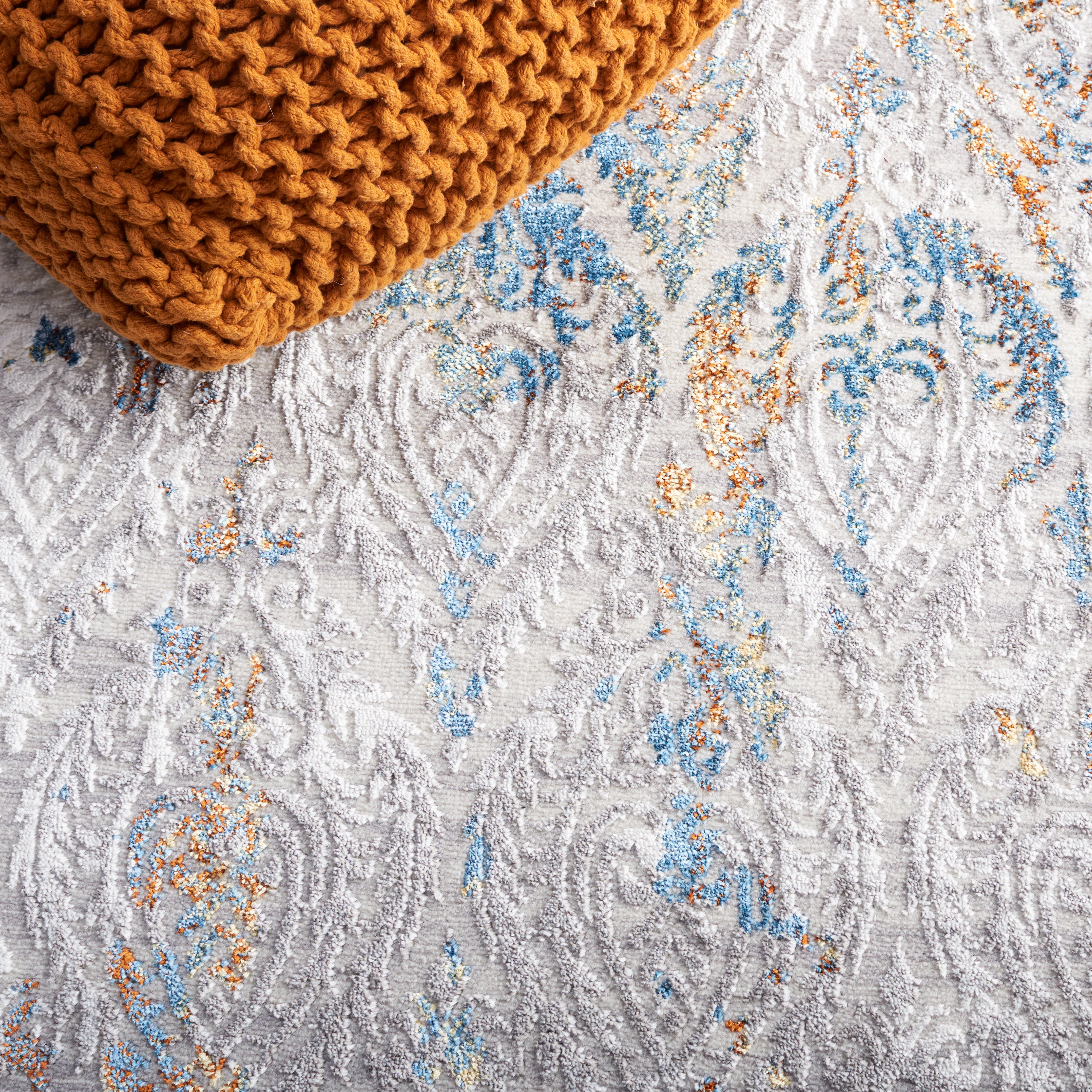 AMELIA 279 – GREY / BLUE GOLD
