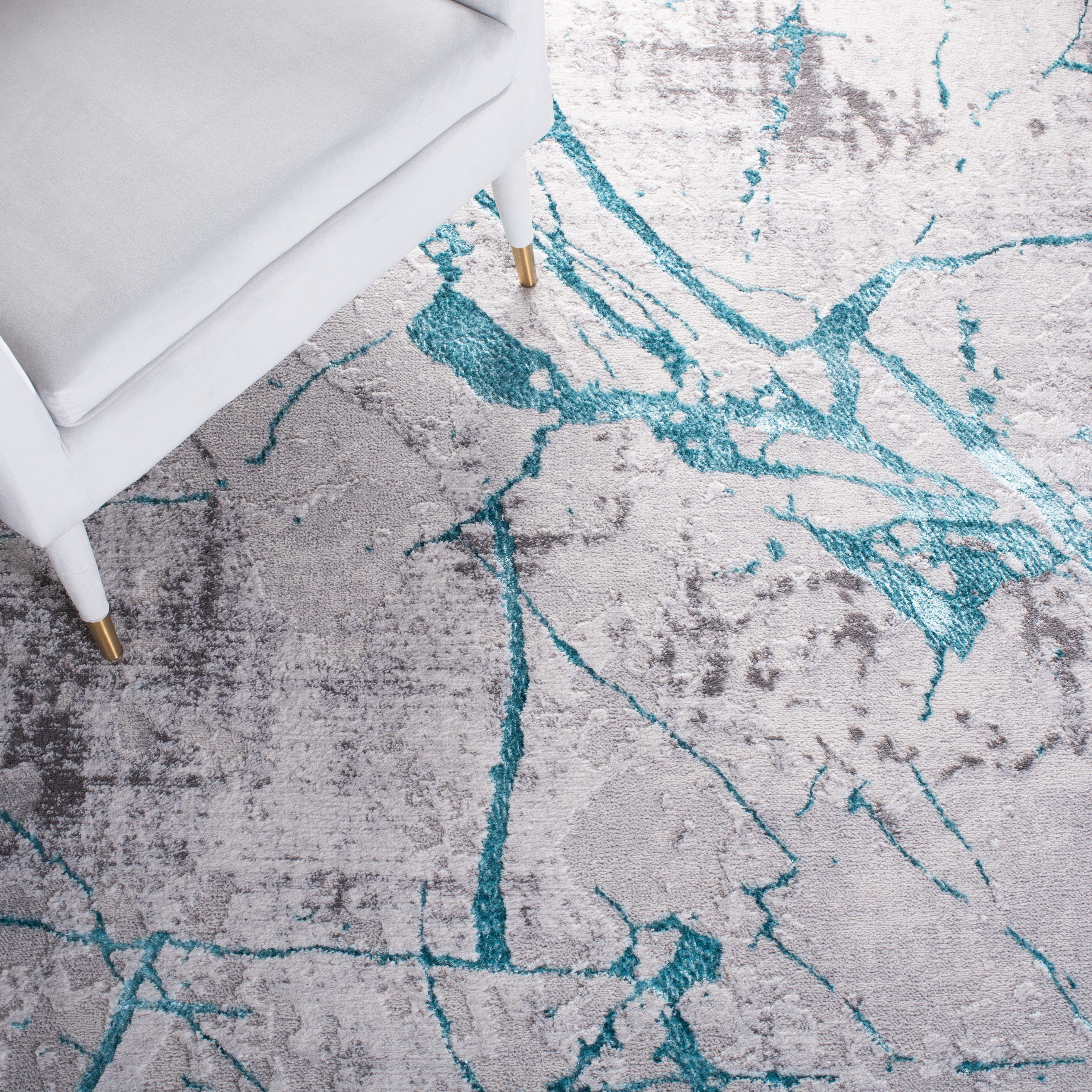 AMELIA 293 – GREY / AQUA