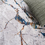 AMELIA 293 – GREY / BLUE GOLD