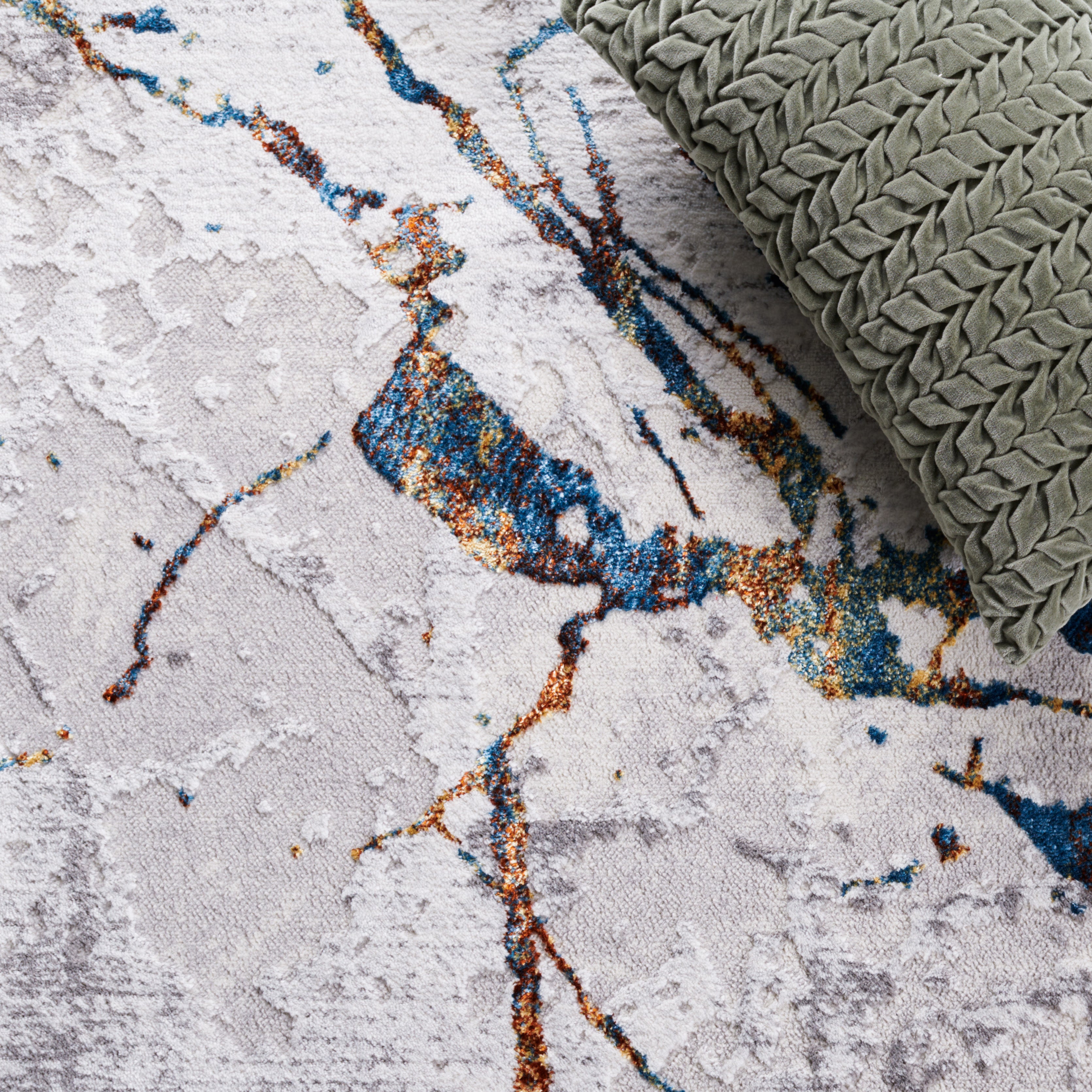 AMELIA 293 – GREY / BLUE GOLD