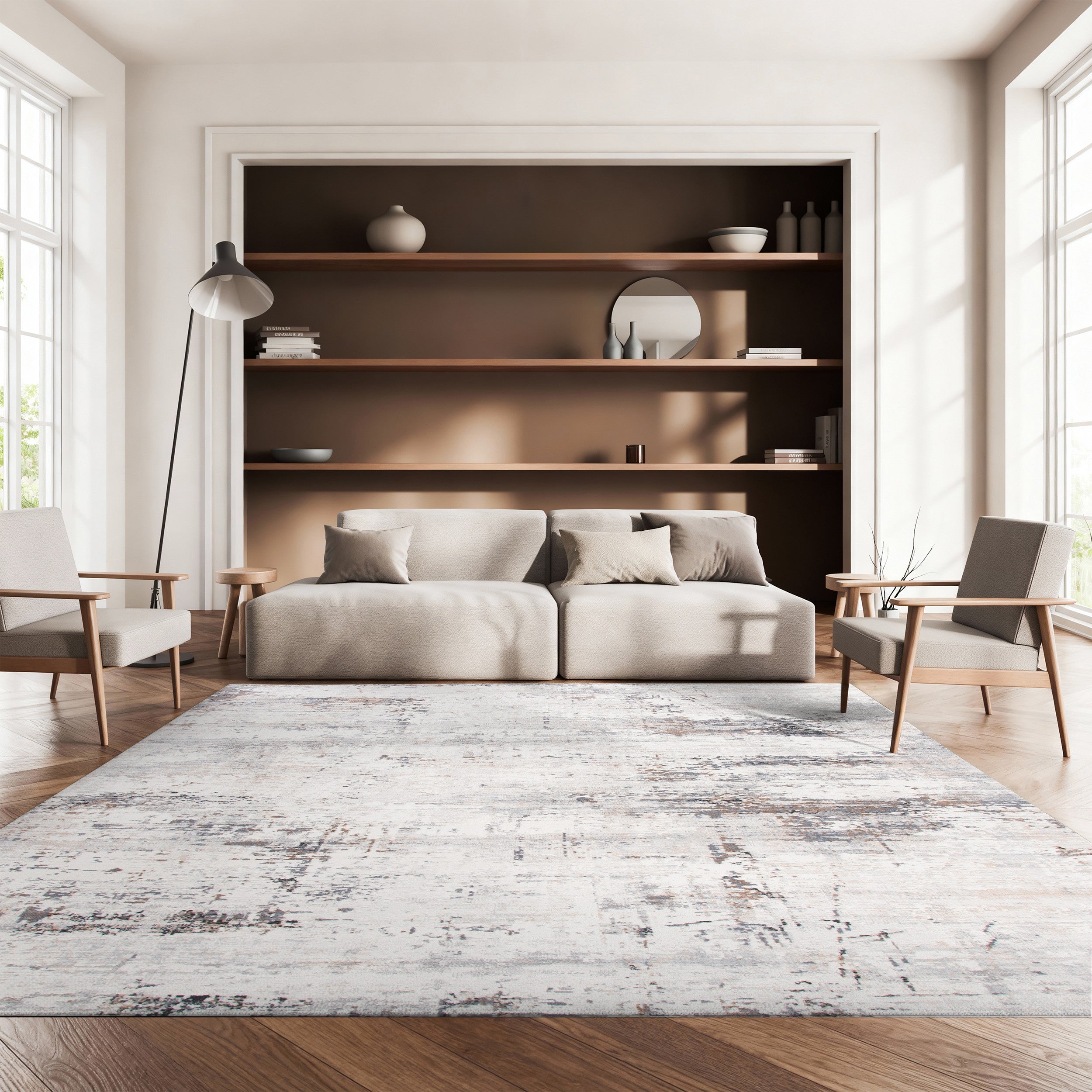 AMELIA 448 – IVORY / GREY