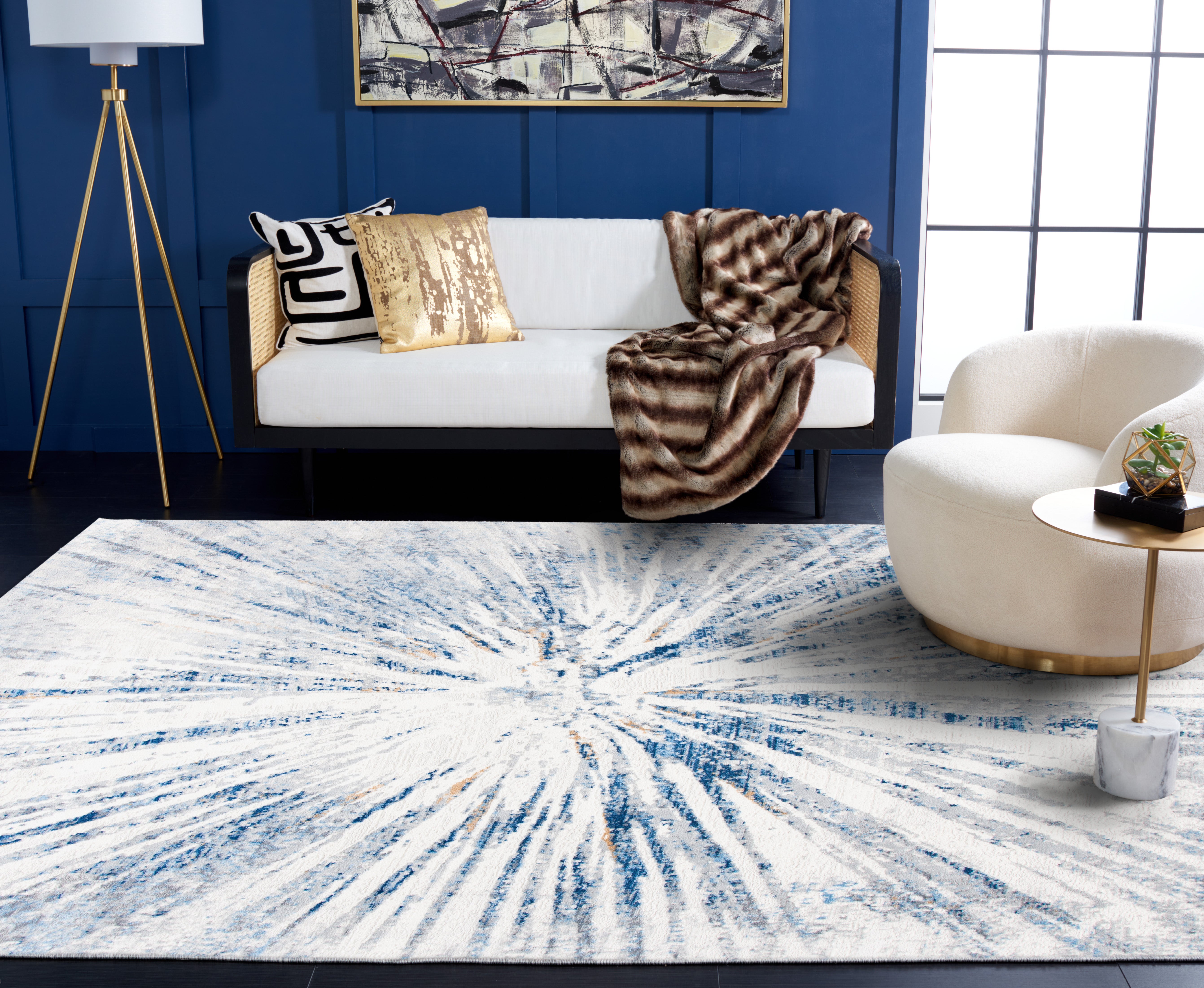 AMELIA 449 – GREY / BLUE