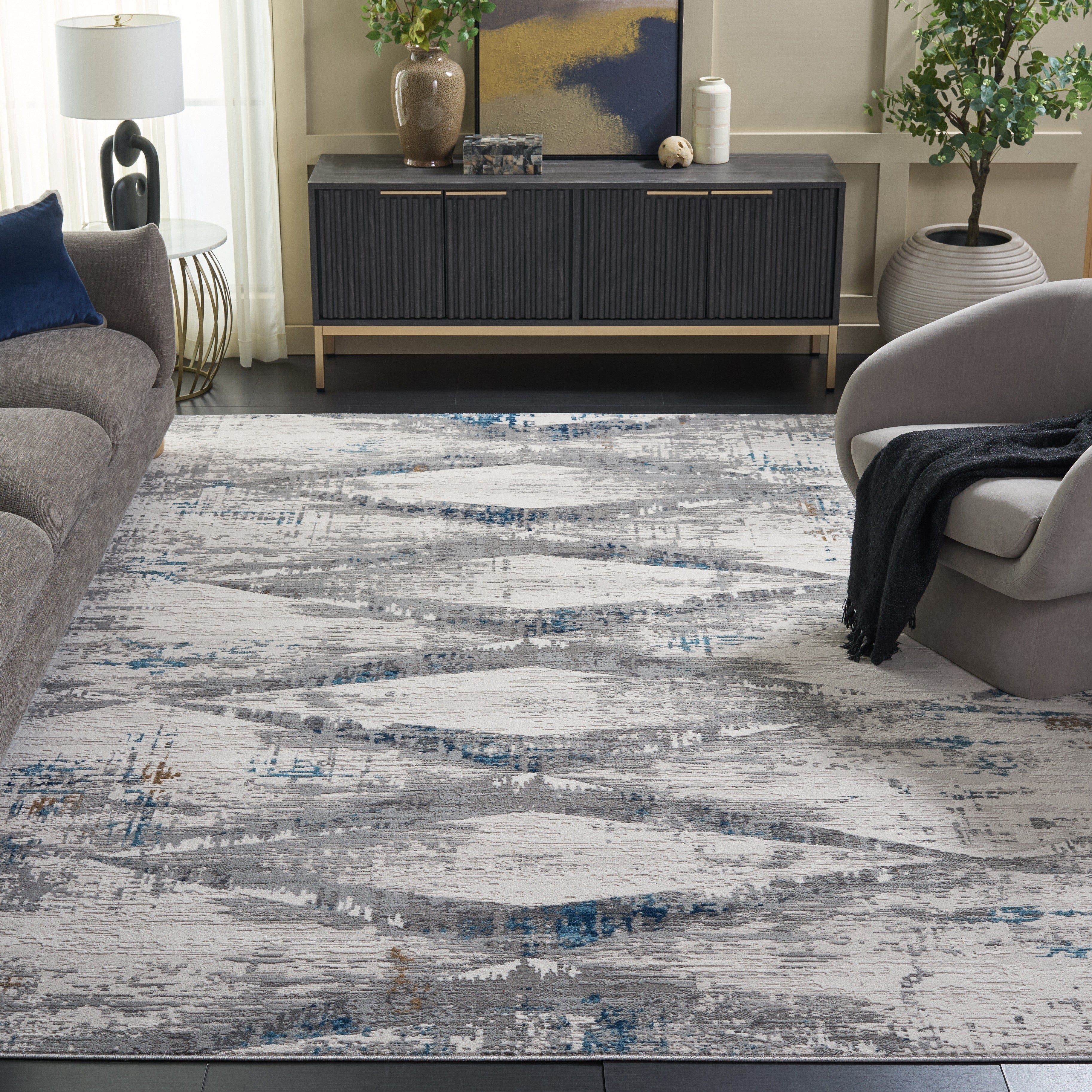 AMELIA 478 – IVORY / BLUE