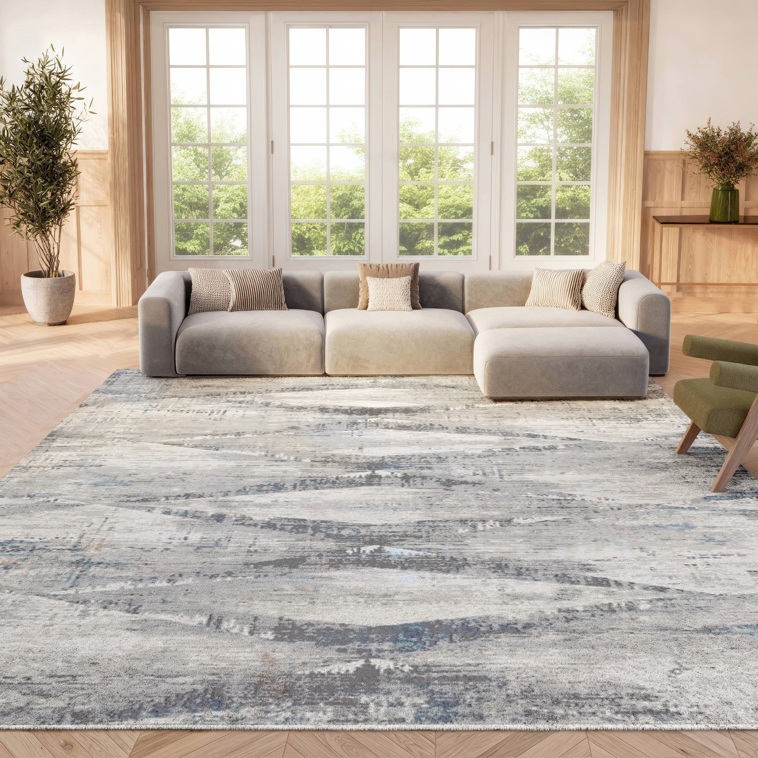 AMELIA 478 – IVORY / BLUE