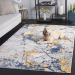 AMELIA 711 – IVORY / BLUE GOLD